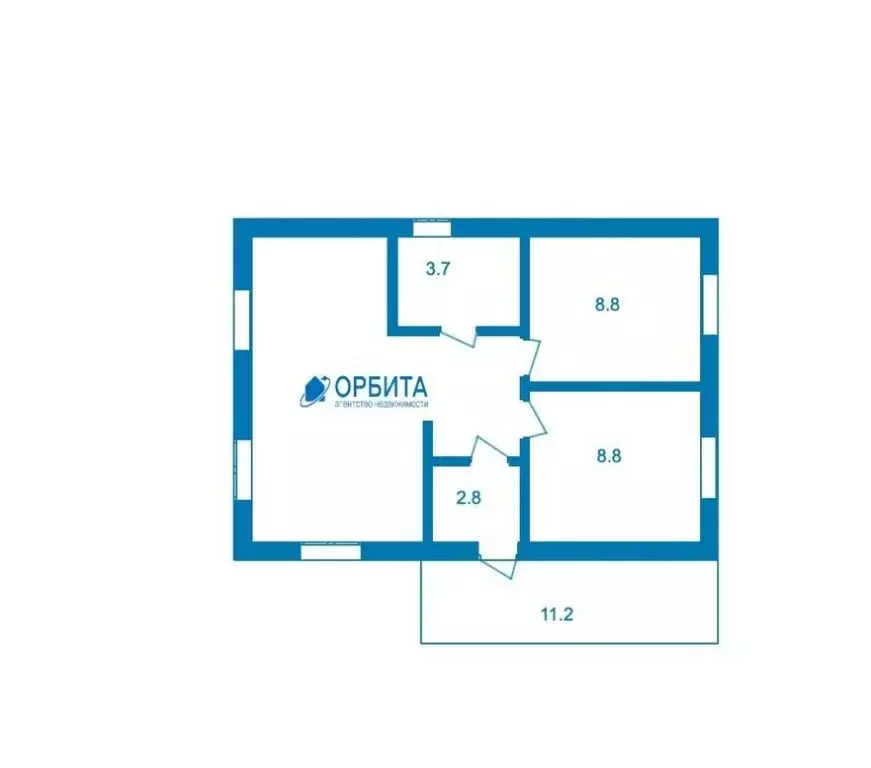 Дом в Тюменский муниципальный округ, деревня Головина (60 м) - Фото 1