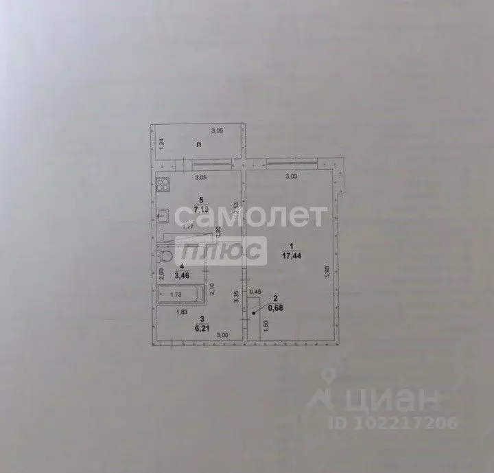 1-к кв. Ульяновская область, Ульяновск Самарская ул., 17 (36.9 м) - Фото 2