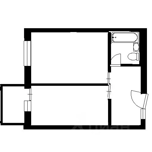 1-к кв. Башкортостан, Уфа ул. Мечтателей, 6 (35.0 м) - Фото 2