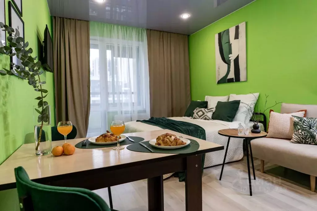Студия Санкт-Петербург ул. Верхне-Каменская, 7к1 (25.0 м) - Фото 0