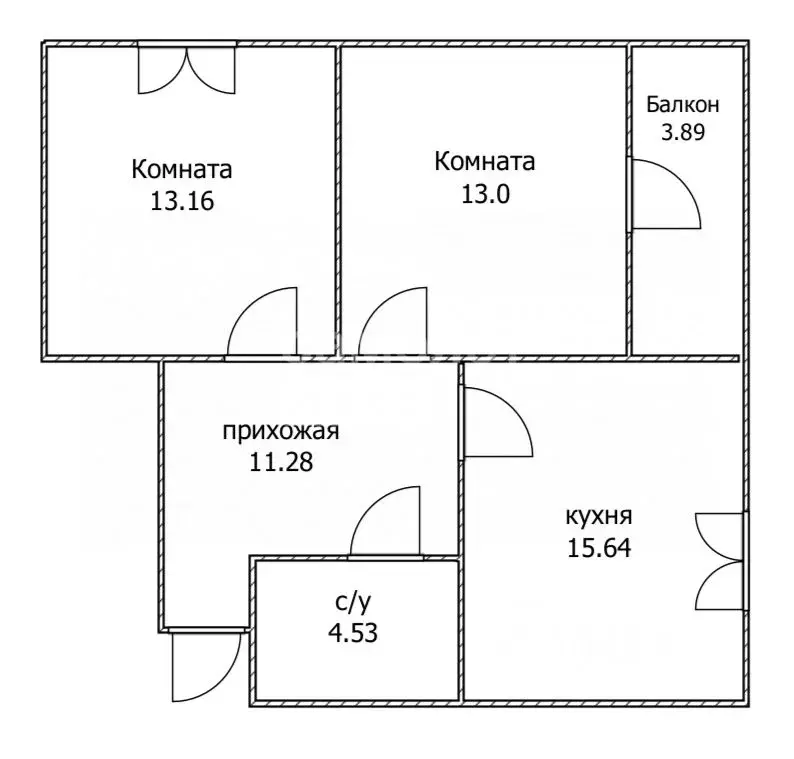 2-к кв. Ульяновская область, Ульяновск пер. 2-й Благодатный, 28 (59.58 ... - Фото 1