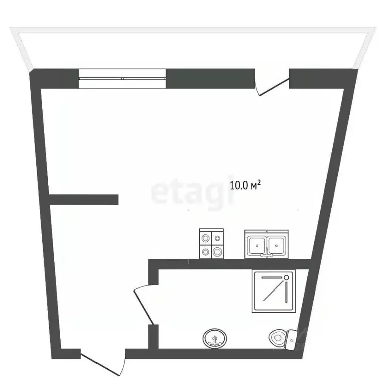 Студия Москва Нахимовский просп., 31к3 (44.7 м) - Фото 2