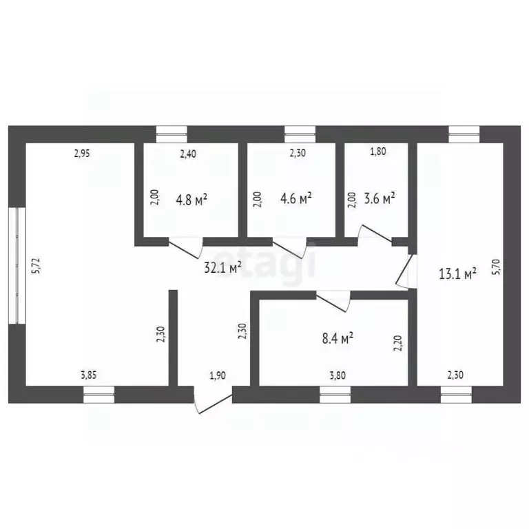 Дом в Брянская область, Брянский район, Добрунское с/пос, с. ... - Фото 2