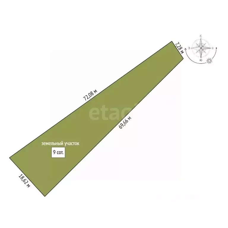 Участок в Амурская область, Благовещенск Урожай СТ,  (9.0 сот.) - Фото 2