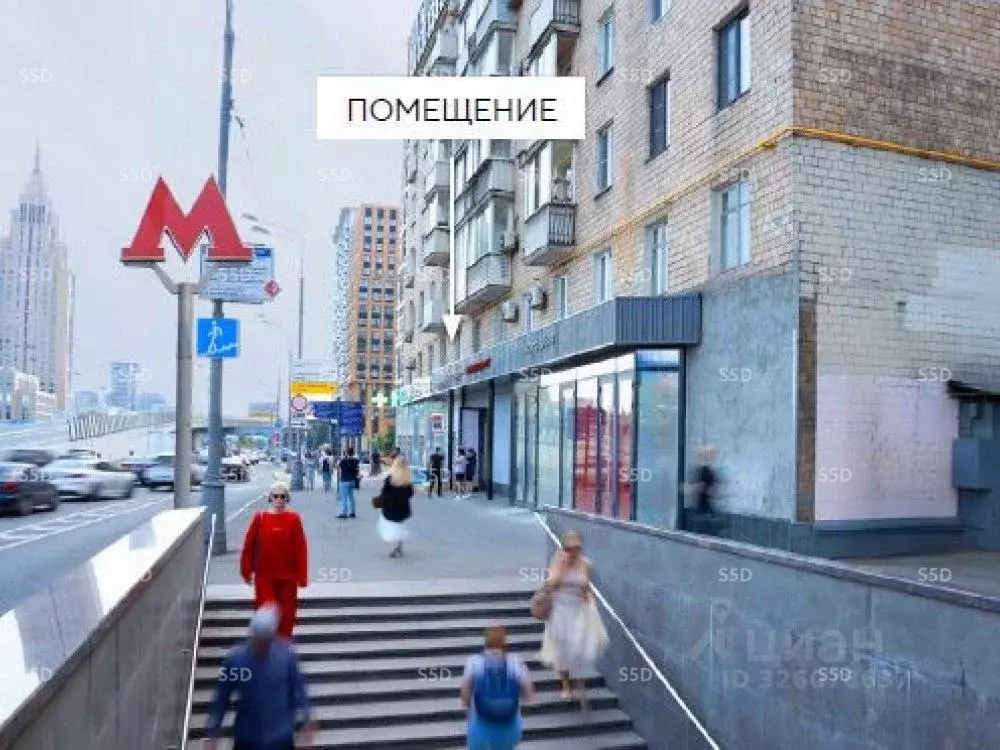 Торговая площадь в Москва Ленинградский просп., 33К3 (17 м) - Фото 1
