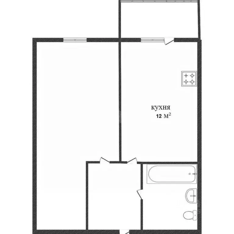 1-к кв. Вологодская область, Вологда ул. Карла Маркса, 15 (34.3 м) - Фото 2