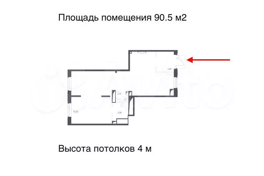 Алхимово помещение под алкомаркет 90.5 м - Фото 0