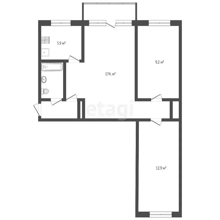 3-комнатная квартира: Саратов, Техническая улица, 12 (55.4 м) - Фото 1