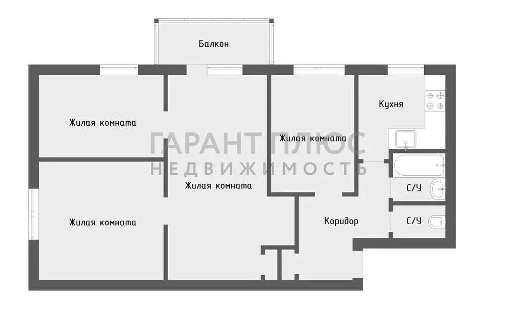 3-комнатная квартира: Липецк, улица Космонавтов, 66 (60.6 м) - Фото 2