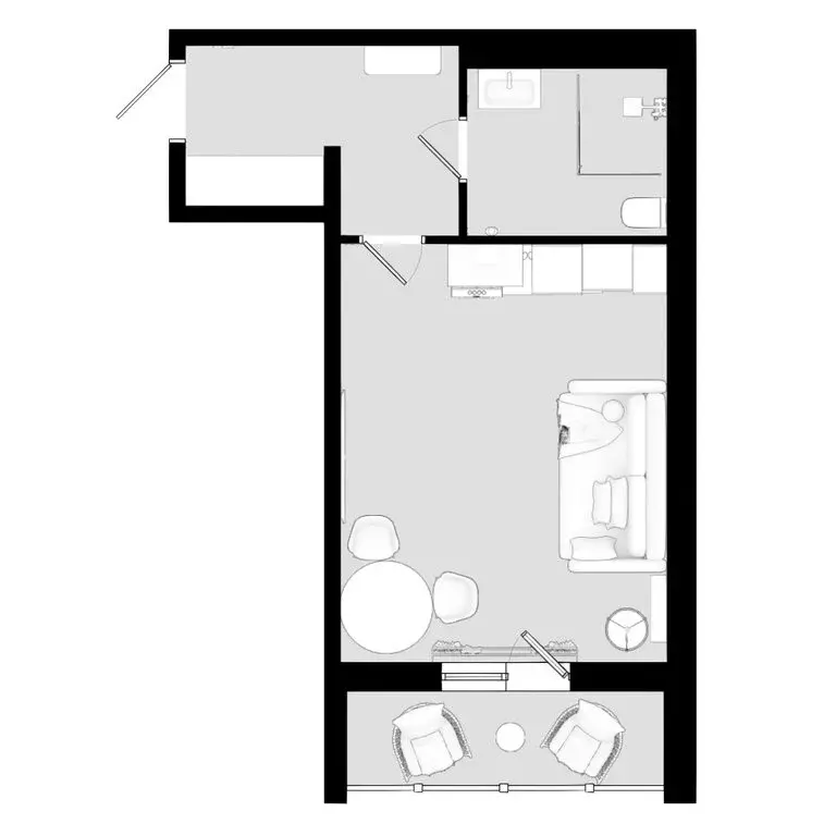 Квартира-студия: Дербент, ЖК Аль-Бейт Парк (34.45 м) - Фото 1