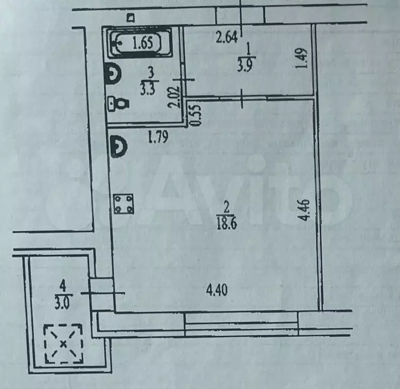 Квартира-студия, 27,3 м, 10/10 эт. - Фото 0