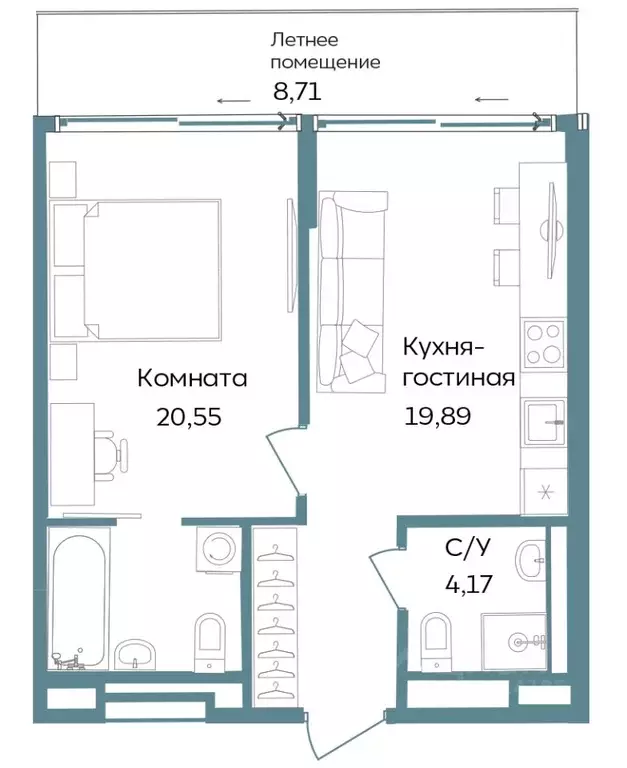 2-к кв. Крым, Саки ул. Морская (53.32 м) - Фото 1