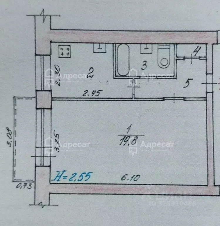 1-к кв. Волгоградская область, Волгоград Рабочий поселок Горьковский ... - Фото 0