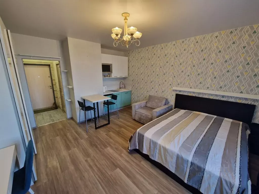 Студия Санкт-Петербург ул. Обручевых, 5 (28.5 м) - Фото 1