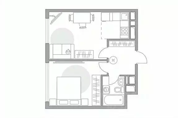 2-к кв. Московская область, Долгопрудный Парковая ул., 46к1 (40.2 м) - Фото 1