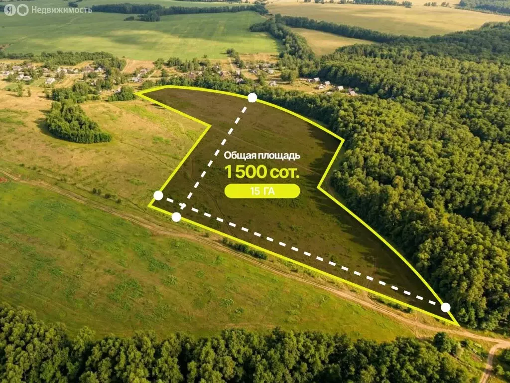 Участок в село Архангельское, Бобровская улица (1500 м) - Фото 1