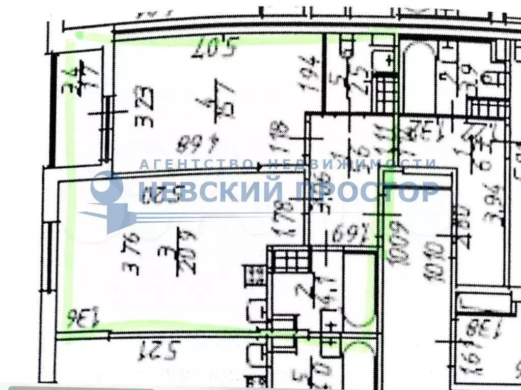 2-к. квартира, 60 м, 4/18 эт. - Фото 0