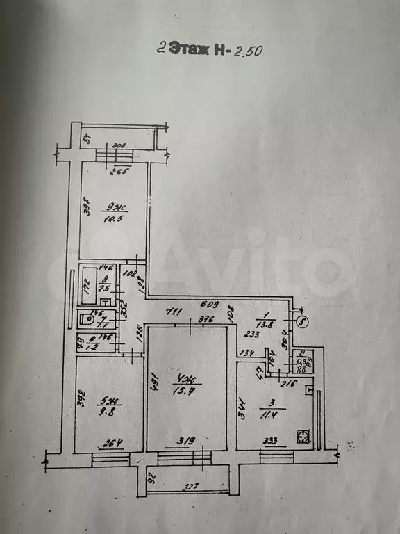 3-к. квартира, 73 м, 2/3 эт. - Фото 0