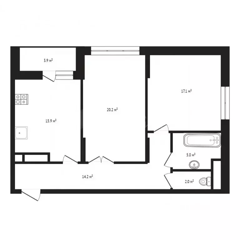2-к кв. Тюменская область, Тюмень ул. 50 лет Октября, 4 (75.0 м) - Фото 2