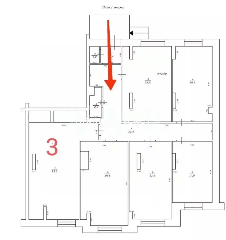 Помещение свободного назначения в Татарстан, Казань ул. Тансык, 5 (35 ... - Фото 2