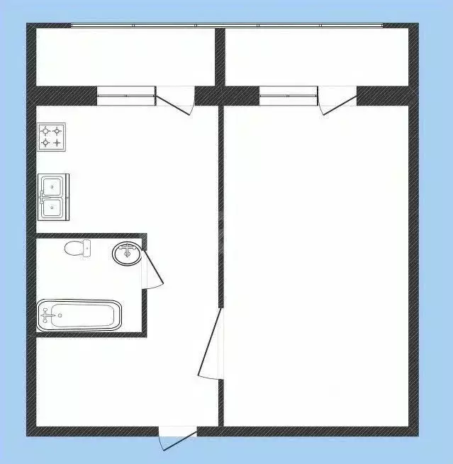 1-к кв. Костромская область, Костромской район, Бакшеевское с/пос, д. ... - Фото 2