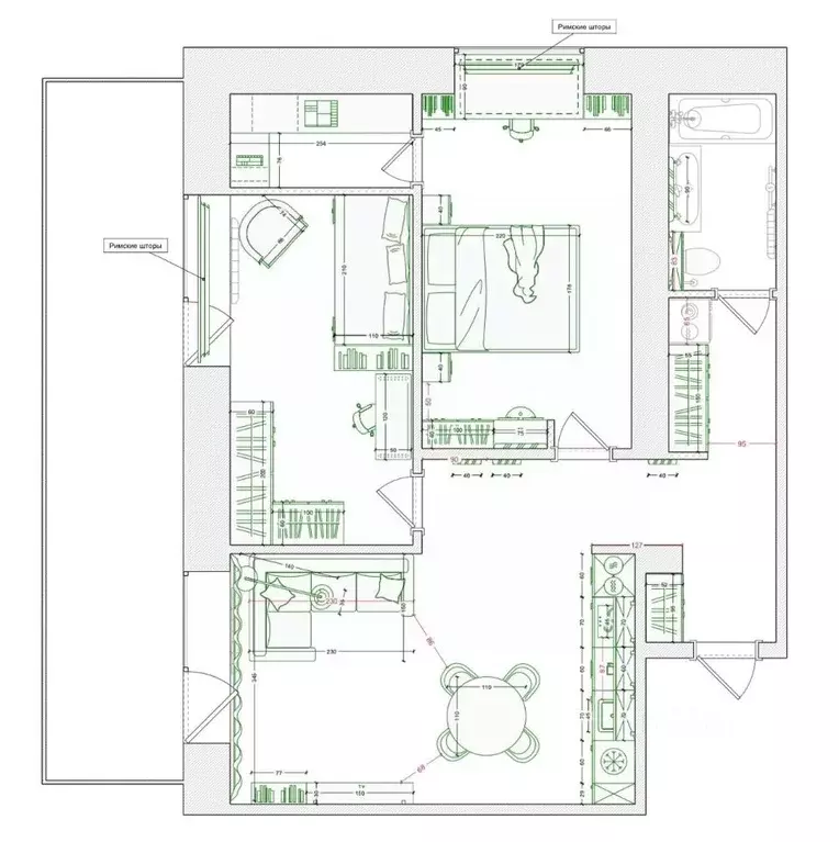 3-к кв. Свердловская область, Екатеринбург ул. Шевелева, 1А (66.5 м) - Фото 2