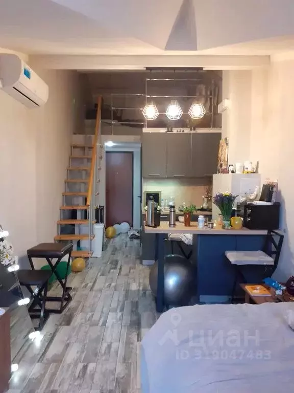 Студия Краснодарский край, Сочи Мамайка мкр, ул. Фадеева, 27Б (35.0 м) - Фото 1