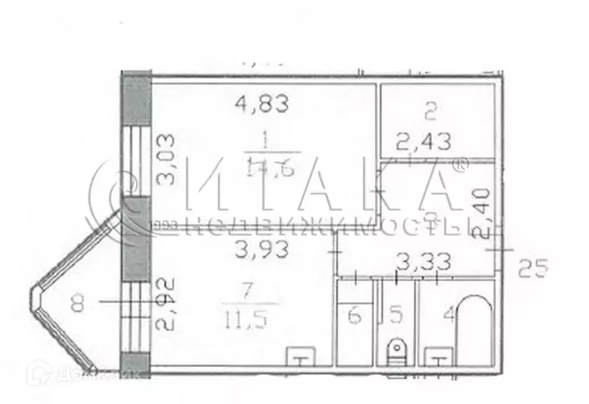 Продаётся 1-к квартира, 41.6 м - Фото 0