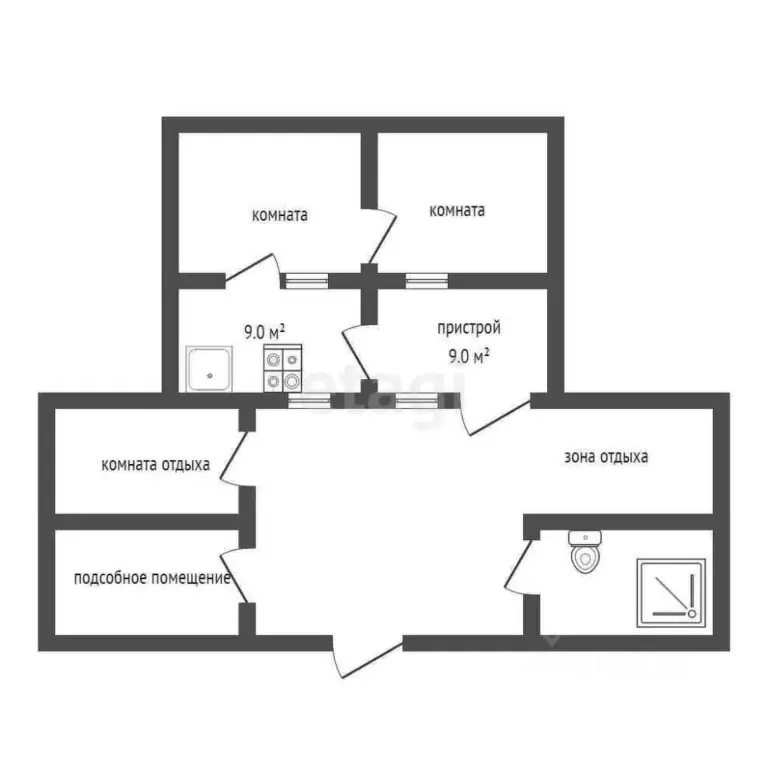 2-к кв. Крым, Саки ул. Ленина (34.0 м) - Фото 1