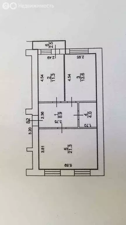 2-комнатная квартира: Таганрог, пер. 1-й Новый, 14-4 (61 м) - Фото 0