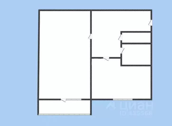 1-к кв. Белгородская область, Губкин ул. 2-я Академическая, 30Б (39.4 ... - Фото 1