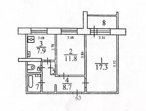 2-к кв. Московская область, Красногорск ул. Ленина, 51 (49.9 м) - Фото 1