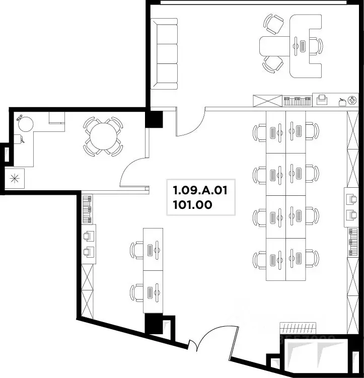 Офис в Москва ул. Маршала Прошлякова, 23 (101 м) - Фото 2