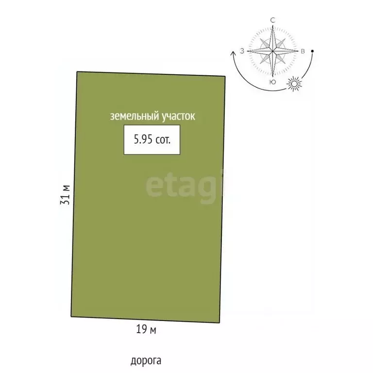 Участок в Ростовская область, Аксайский район, Большой Лог хут.  (6.0 ... - Фото 2