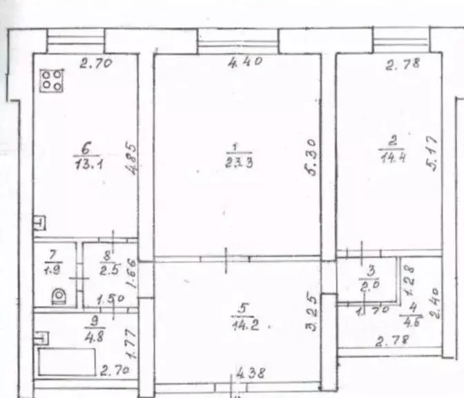 2-к кв. Кировская область, Киров Токарный пер., 19 (80.6 м) - Фото 2