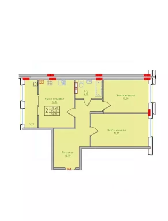 2-к кв. Ставропольский край, Невинномысск ул. Имени Героя России ... - Фото 1