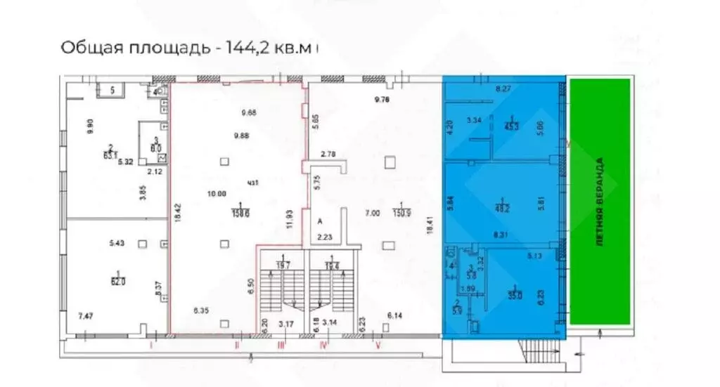 Помещение свободного назначения (144 м) - Фото 2