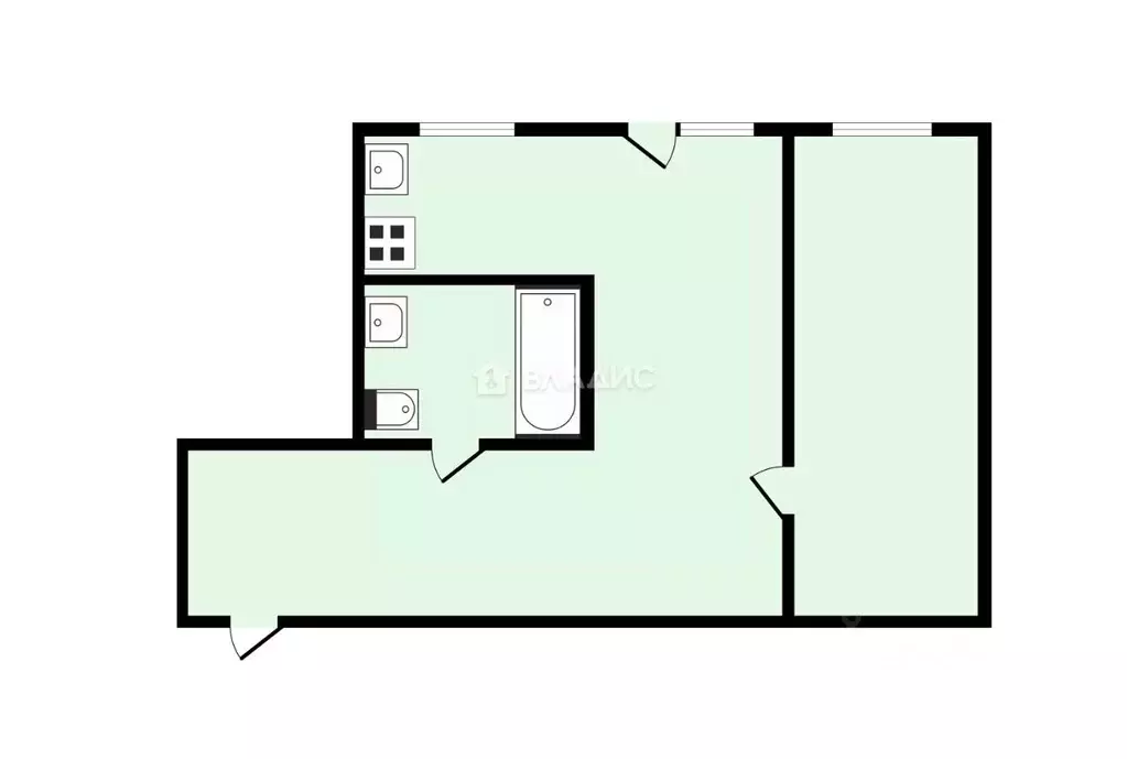 2-к кв. Владимирская область, Владимир ул. Чайковского, 21 (44.4 м) - Фото 1