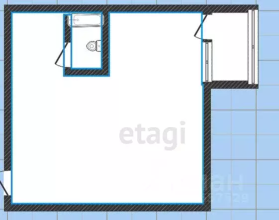 Студия Иркутская область, Иркутск Дальневосточная ул., 141 (49.6 м) - Фото 2