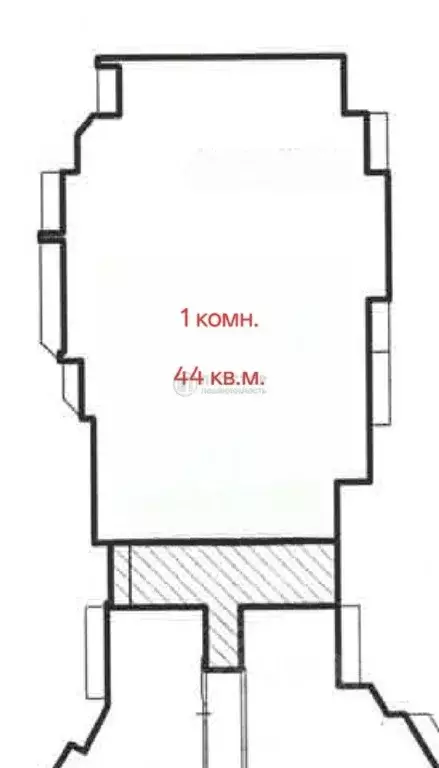 1-к кв. Московская область, Балашиха 1 Мая мкр, 25 (44.0 м) - Фото 2