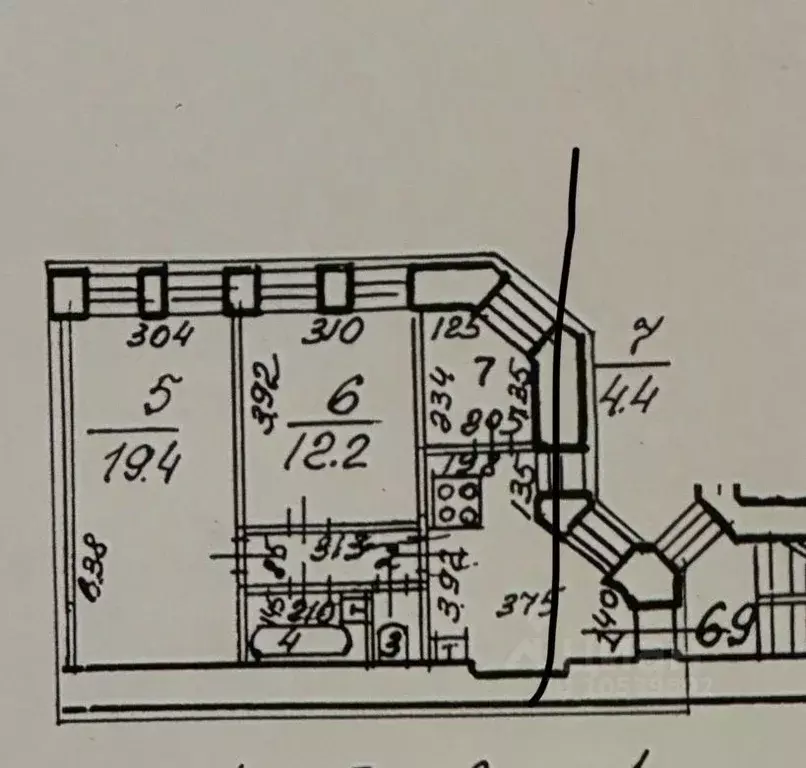 2-к кв. Санкт-Петербург 8-я Васильевского острова линия, 75 (54.4 м) - Фото 2