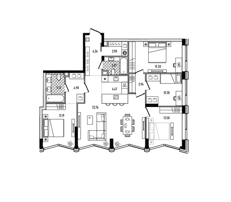 Продаётся 4-к квартира, 117.32 м - Фото 1
