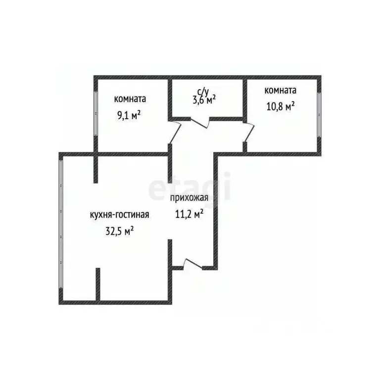 3-к кв. Краснодарский край, Геленджик городской округ, с. Кабардинка ... - Фото 2