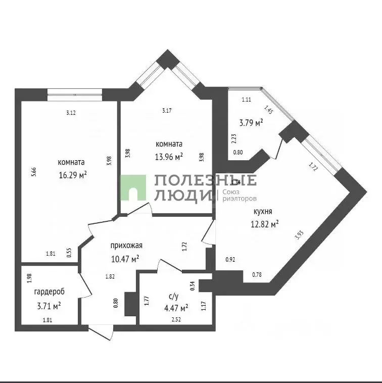 2-к кв. Красноярский край, Красноярск Октябрьская ул., 10 (62.2 м) - Фото 2