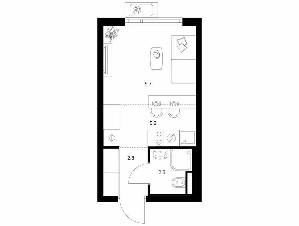 Квартира-студия: Мытищи, ЖК Ярославский Квартал (20 м) - Фото 1