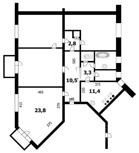 Комната Новосибирская область, Новосибирск ул. Аэропорт, 6 (19.2 м) - Фото 0