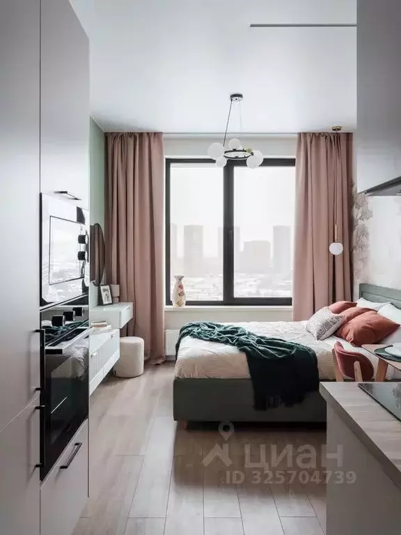 Студия Москва Нагатинская наб., 10А (21.0 м) - Фото 1