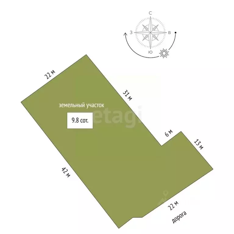 Участок в Саха (Якутия), Якутск ул. Курнатовского (9.8 сот.) - Фото 2