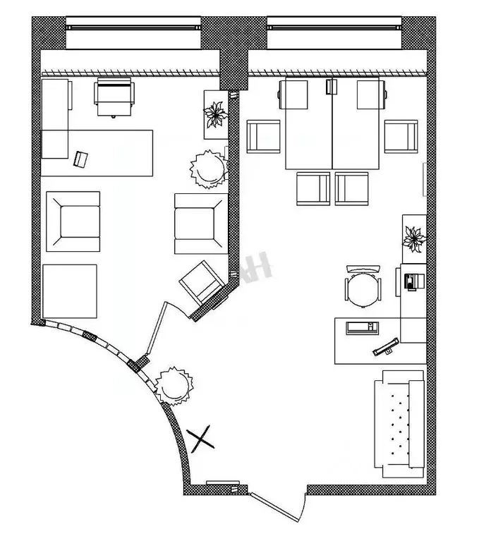 Офис в Москва Партийный пер., 1К57С3 (48 м) - Фото 2