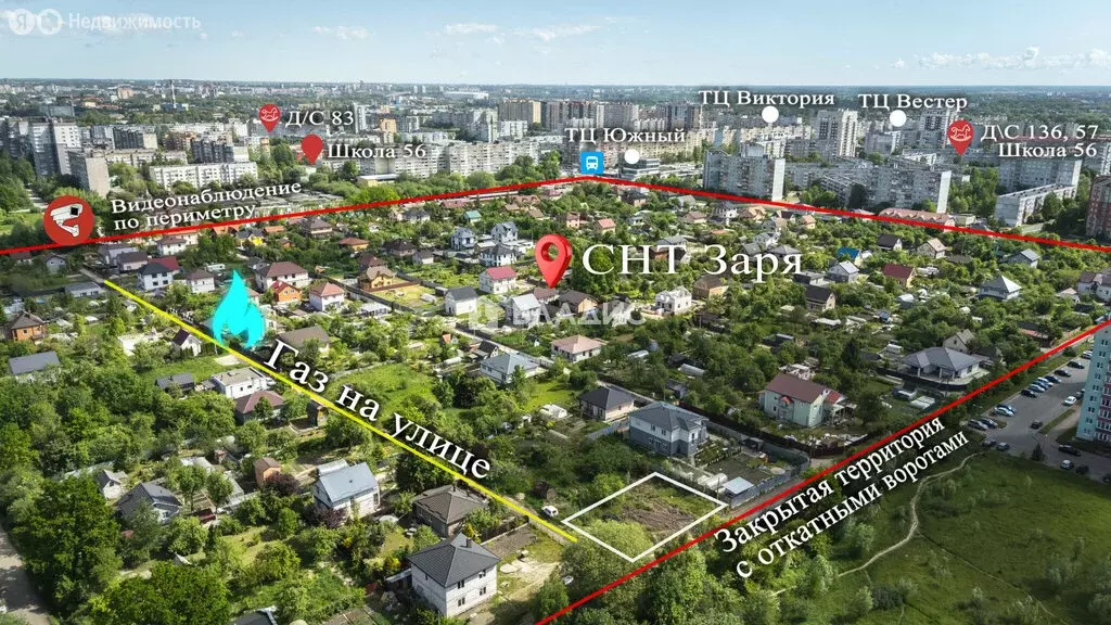 Участок в Калининград, СНТ Заря, Лиловая улица, 36 (6.55 м) - Фото 2